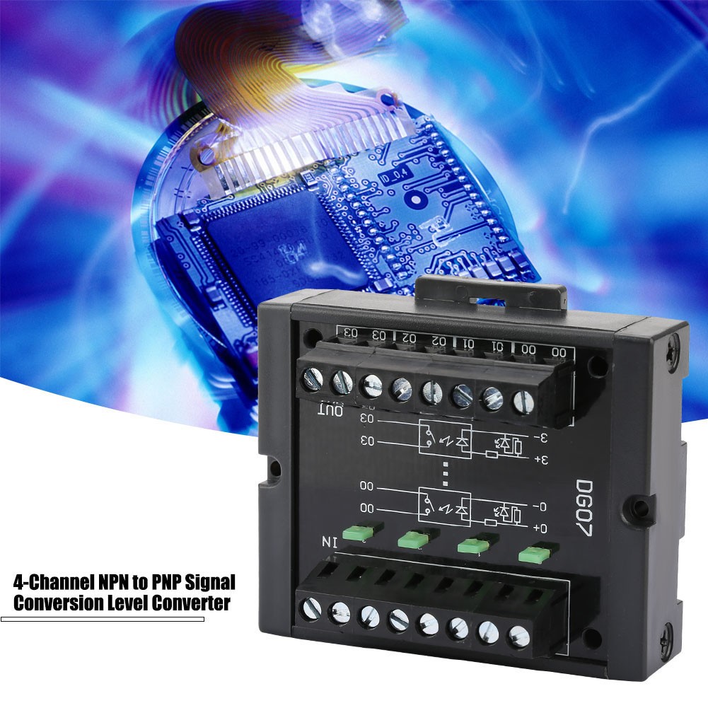 4-Channel NPN to PNP Signal Conversion Level Converter 10-28V Wide Voltage S3E1