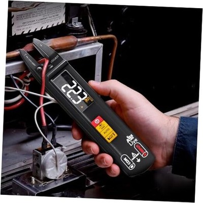 AC DC Clamp Meter Open Jaw Fork Digital Multimeter Rechargeable Auto Range 