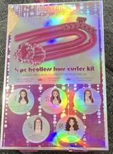 Paris Hilton Heatless Hair Curler 4pc Kit Pink Satin Scrunchies  Hair Clip