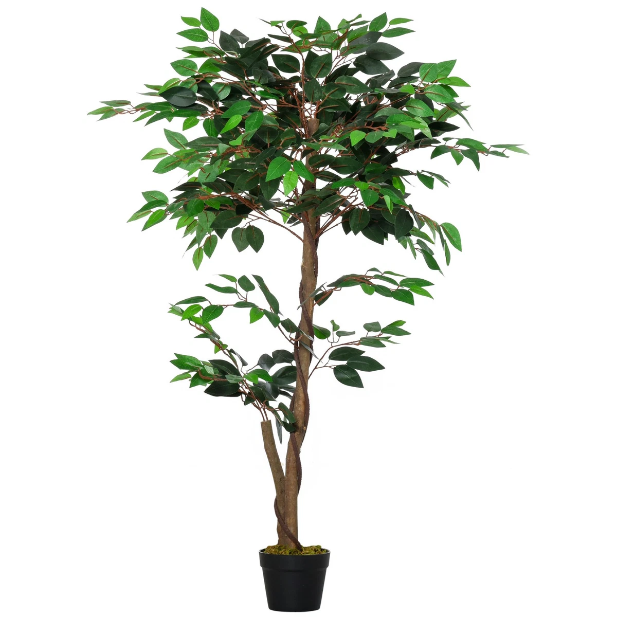 OUNONA Pianta Artificiale Di Ragno Di Chlorophytum Con Foglie Di Seta Mazzo Di Vite Finto Cespuglio Di Fogliame Di Plastica Per Decorazioni