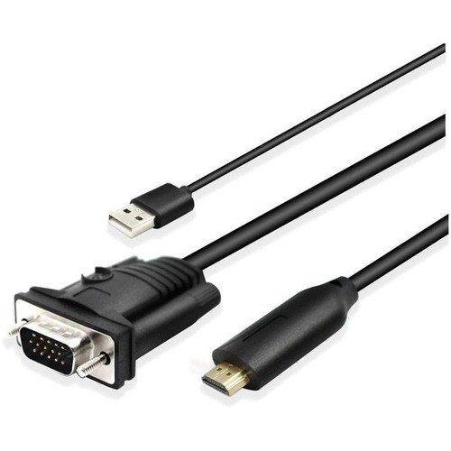 4xem 4XHDMIVGA6FTU 6ft Vga To Hdmi Adapter Cable Cabl Converter Audio & Usb - Picture 2 of 2