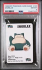 1998 KFC POKEMON CARD GAME #143 SNORLAX PSA 8