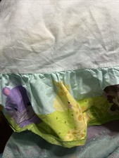 Discontinued Fisher Price Crib Bed Skirt Hippo  s Tiger, Giraffes