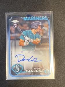 2024 Topps Chrome - Rookie Autographs Dominic Canzone #RA-DC (AU, RC)