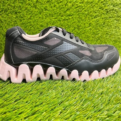 Reebok Zig Pulse Mens Size 8 Black Pink Composite Toe Safety Work Shoes Sneakers