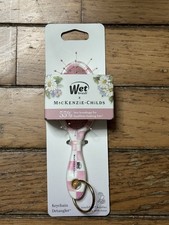 MacKenzie Childs x Wet Brush Rosy pink Check Keychain Hair Brush detangler