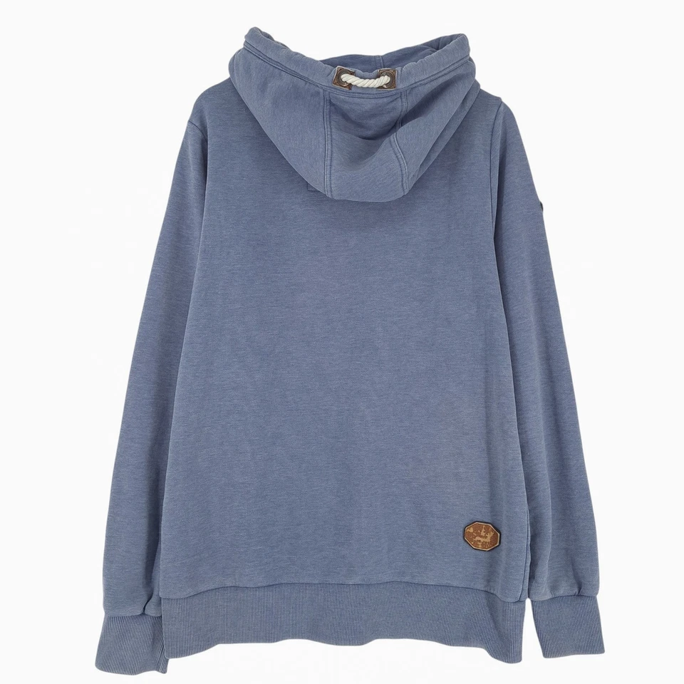 Винтажный Naketano толстовка с капюшоном пуловер толстовка мужской синий хлопок Bz8 размер XL - Изображение 3 из 4