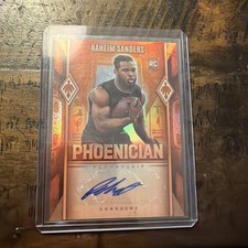 2025 Panini Phoenix - Phoenician Penmanship Raheim Sanders #PHP-RSS (AU, RC)