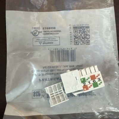 10 Pack Structured Cable Products Keystone Jack Insert CAT6-JACK-WT