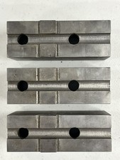 Production Turning 1-12-SF Steel Soft Jaw  12&rdquo; 3 Jaw Tongue & Groove Chuck 3/set