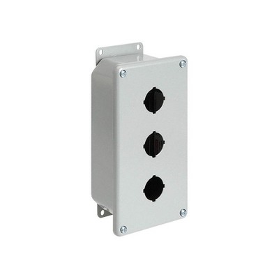 HOFFMAN E1PBGXM PushButtonEnclosure,22mm,1Hole,Steel 32FR09