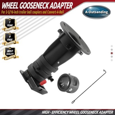 Adjustable Cushioned 5th Wheel Gooseneck Adapter 20000 lbs Height 12''-16''