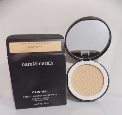BRAND NEW!bareMinerals Original Mineral Pressed Powder Foundation~Fair Ivory 02~