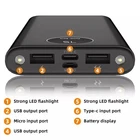 New 100000MAH Portable Power Bank LCD LED 3 USB Battery Charger For Mobile Phone