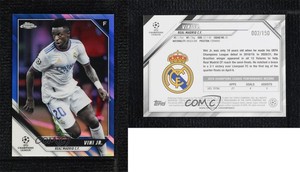 2021-22 Topps Chrome UCL Blue Refractor /150 Vinicius Junior Vini Jr #63