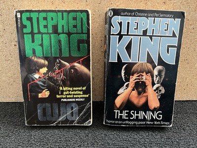 Stephen King- Cujo & The Shining Paperbacks 1980s Horror Books