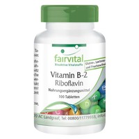 Vitamin B2 Riboflavin 100 Mg - 100 Tabletten - Stoffwechsel-Vitamin | Fairvital