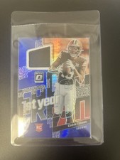 🏈 2023 Cedric Tillman FYF-CTI 1st Year Fresh 🔹 Blue Hyper Prizm RC Patch MEM