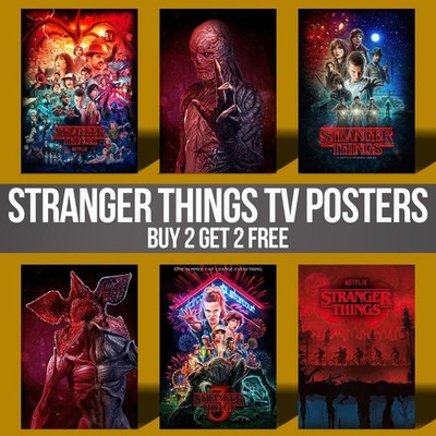 Stranger Things Series Wall Art Poster Print Netflix Original