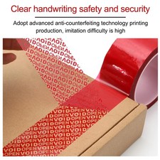 Red Security Seals Tape 6 Pack - Tamper Evident