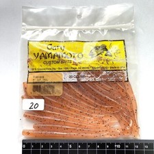 815001 New Gary Yamamoto 4 inch Cut Tail Worm 20pcs GARY YAMAMOTO #218 Wine