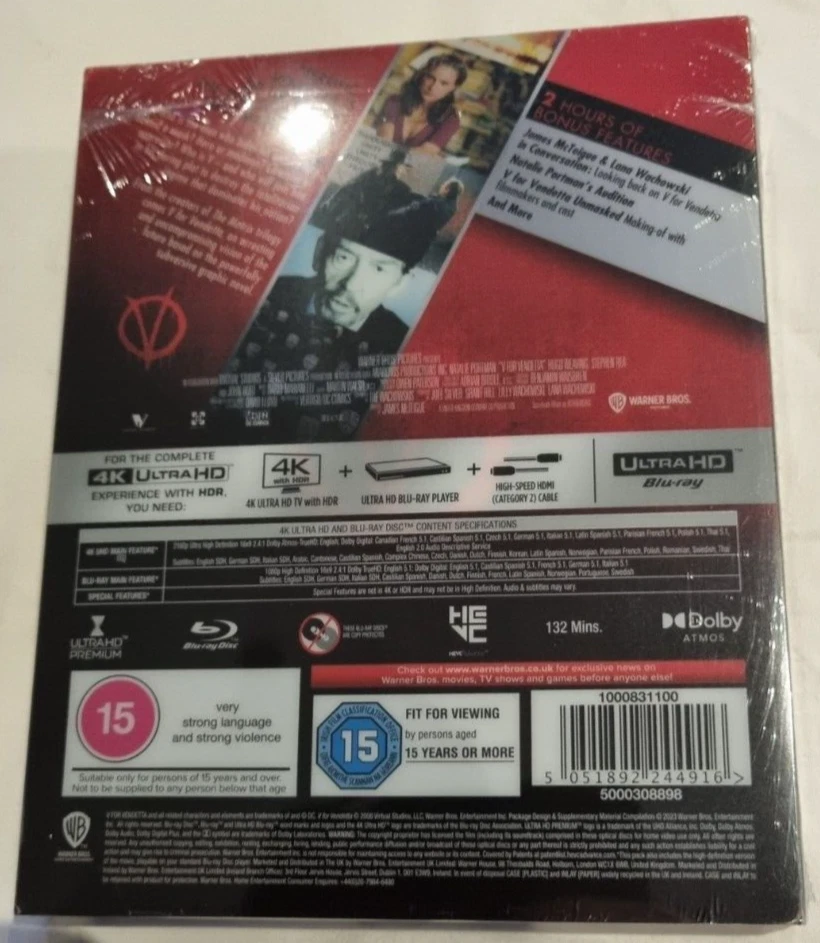 V For Vendetta 4K UHD Limited Edition Mondo Steelbook - Image 2 of 4