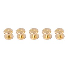 5/10Pcs Height 8mm Leather Craft Chicago Nail Brass Solid Rivets Stud Head aq