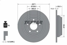 1X Brake Disc Textar 92327403 for Ford Puma (J2K, CF7) 1 2023-
