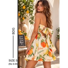 MSRP: $79 | ✨ BDG Fruit Print Strapless Bow Mini Dress – Size S/M ✨QUICK SHIP