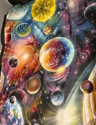 Planets Outer Space tripping Tapestry Wall Hanging Decor Room Bedroom Dorm - Picture 1 of 7