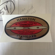 Hamilton Standard Propeller Vinyl Decal 