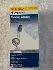 CVS Health Sonic Clean Replacement Brush Heads Value Pack - 3 Count