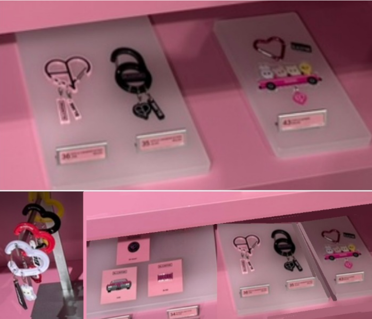 BLACKPINK DEADLINE ポップアップ リサ キーリング ロング 等 BLACKPINK Pop Up JUMP Deadline ACRYLIC KEYRING Blink Car Official