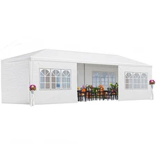 10' X 30' Outdoor Wedding Party Tent Canopy Tent with 8 Removable Sidewalls, ...