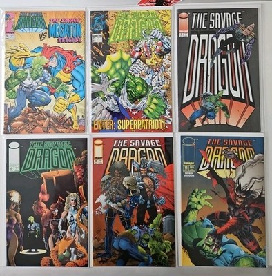 The Savage Dragon Mixed Lot Of 6 Image Comics By Eric Larson.