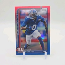 2025 Topps Chrome Brian Burns New York Giants Red White & Blue Refractor #147