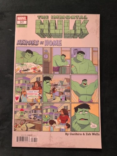 IMMORTAL HULK #37 HEROES AT HOME VARIANT 1