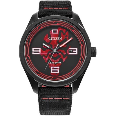 Citizen Men's Watch Star Wars Darth Maul Shadow Eco Drive Black