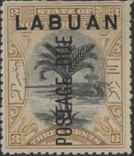 Labuan (North Borneo) 1901 Postage Due 3c, p14x13.75, mint MM