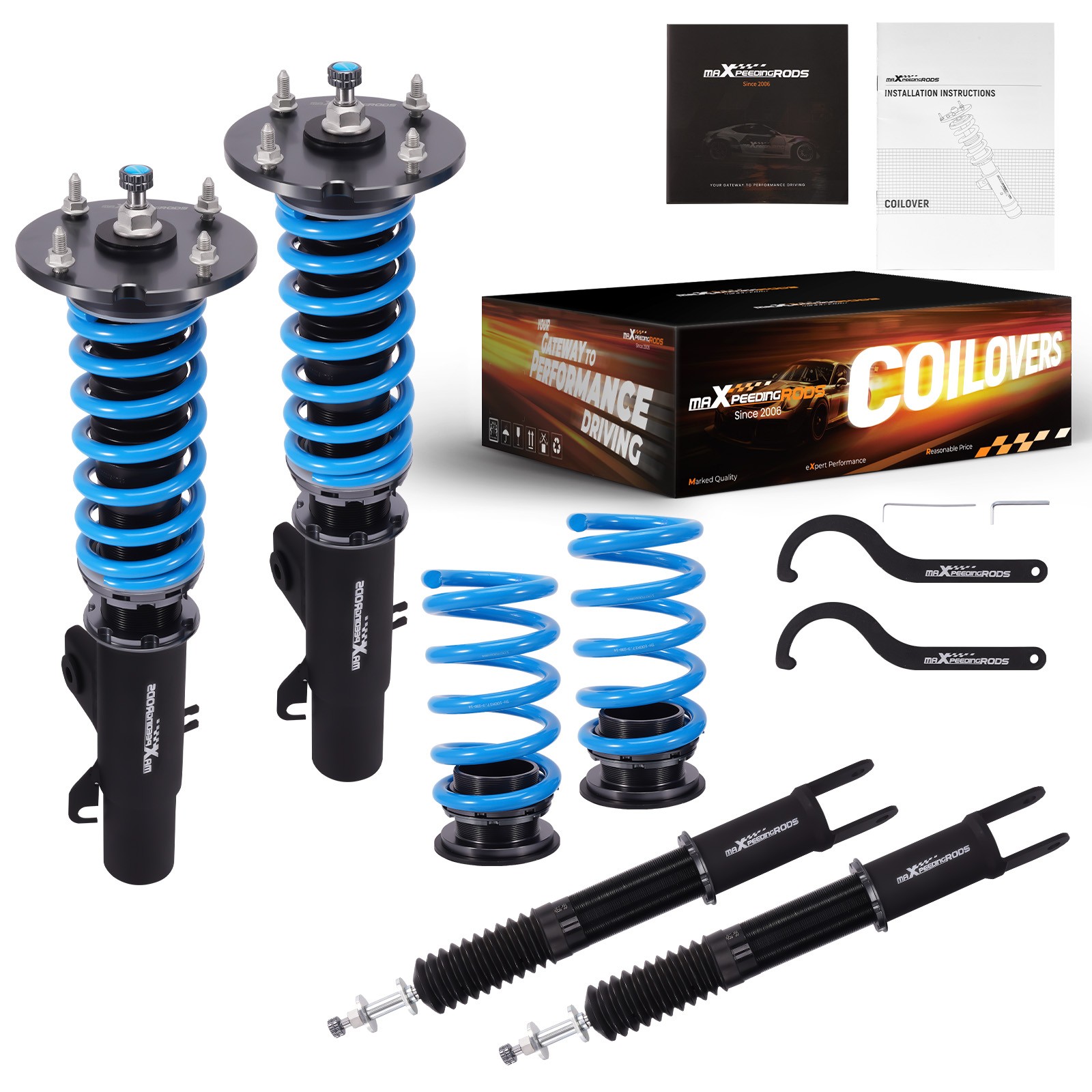 24 Level Damper Adjustable Coilovers Shocks Struts Kit For Ford Flex 2009-2012