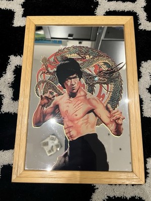 Bruce Lee Spiegel Retro Mirror Spiegelbild