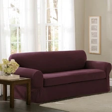 Maytex Stretch 2 Piece Pixel Sofa Slipcover / Furniture