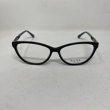 Nicole Miller Eyewear ELIZABETH C01 55-14-140 Black Flex Hinge Eyeglasses A701