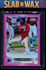 2022 Topps Jazz Chisholm Jr. #6 Miami Marlins Chrome Pink