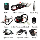 CDI Complete Wiring Harness Kit for 125cc ATV Quad 4 Wheeler Dirt Bike 110cc