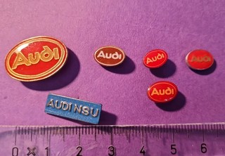 6 Audi Audi NSU PIN Lapel Pins