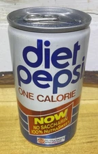 Diet Pepsi Soda Pop Can Back To The Future Now No Saccharin  Bottom Opened Wow