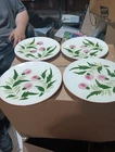 Vintage Stangl Pottery 4-Dinner Plates THISTLE  1950-1967 MCM 10”D