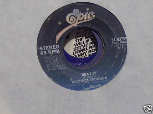 MICHAEL JACKSON BEAT IT / GET ON THE FLOOR 45RPM EPIC - Picture 1 of 1