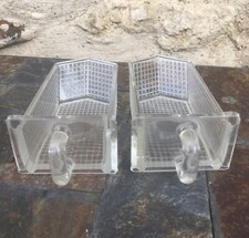 Lot de 2 tiroirs en verre à épices anciens Marque vhf